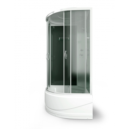 Душевая кабина ERLIT Comfort ER3509TP-C4-RUS 90x90x215 с высоким поддоном, с сиденьем