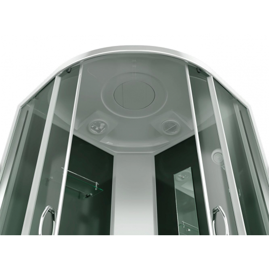 Душевая кабина ERLIT Comfort ER3509TP-C4-RUS 90x90x215 с высоким поддоном, с сиденьем