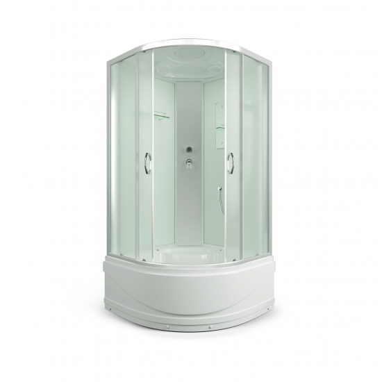 Душевая кабина ERLIT Comfort ER3510TP-C3-RUS 100x100x215 с высоким поддоном, с сиденьем
