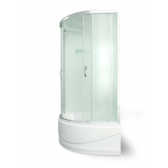 Душевая кабина ERLIT Comfort ER3510TP-C3-RUS 100x100x215 с высоким поддоном, с сиденьем