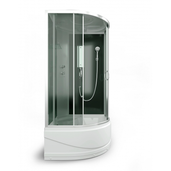 Душевая кабина ERLIT Comfort ER3510TP-C4-RUS 100x100x215 с высоким поддоном, с сиденьем