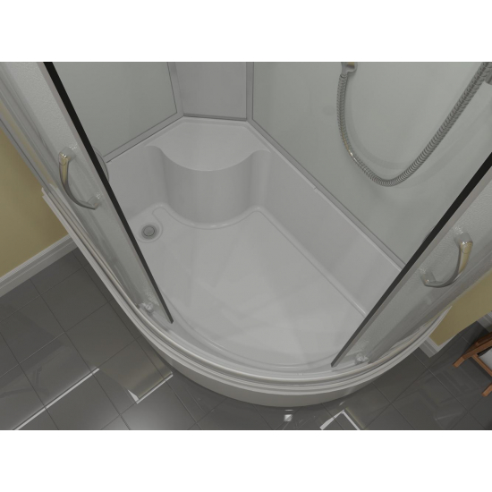 Душевая кабина ERLIT Comfort ER3512TPL-C3-RUS 120x80x215 с высоким поддоном, с сиденьем