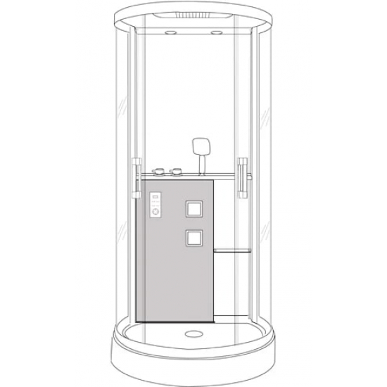 Душевая кабина GROSSMAN GR-140 100x90x215 белая