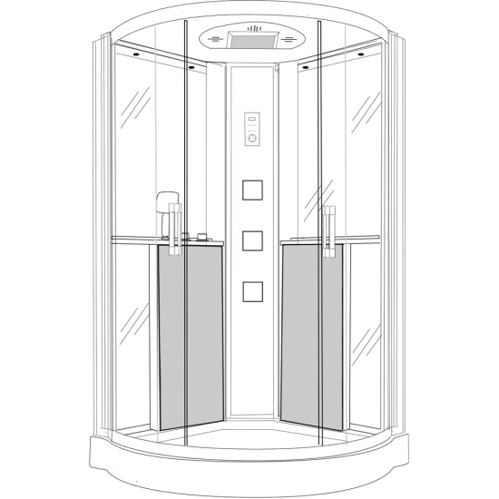 Душевая кабина GROSSMAN GR-142 120x120x215 белая