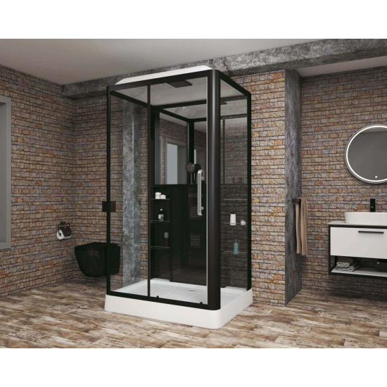 Душевая кабина GROSSMAN GR-227L 120x90x225 чёрная