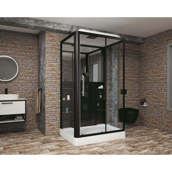 Душевая кабина GROSSMAN GR-227R 120x90x225 чёрная