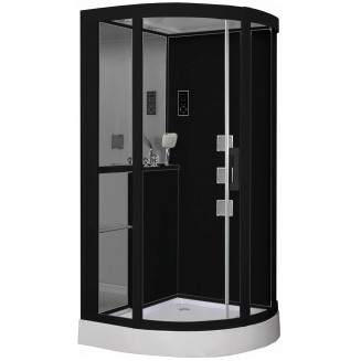 Душевая кабина GROSSMAN GR-241 100x100x215 чёрная