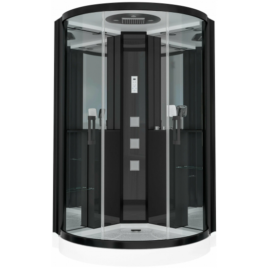 Душевая кабина GROSSMAN GR-242 120x120x215 чёрная