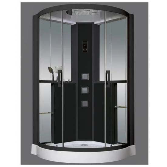 Душевая кабина GROSSMAN GR-242 120x120x215 чёрная