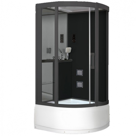 Душевая кабина GROSSMAN GR-244 100x100x215 чёрная