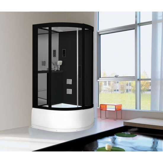 Душевая кабина GROSSMAN GR-244 100x100x215 чёрная