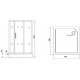 Душевая кабина GROSSMAN GR170QR 100x100x205 без крыши