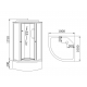 Душевая кабина HYDROOM HD-KU100100VB2 100x100x215