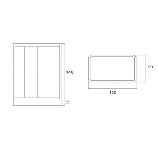 Душевая кабина LORANTO CS-009 120x90x220