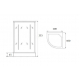 Душевая кабина LORANTO CS-1000A 100x100x215