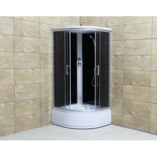 Душевая кабина LORANTO CS-1000A HI 100x100x215 с высоким поддоном, с сиденьем