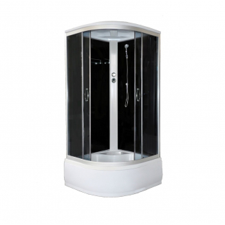 Душевая кабина LORANTO CS-1100 Hi G 110x110x215 с высоким поддоном, с сиденьем