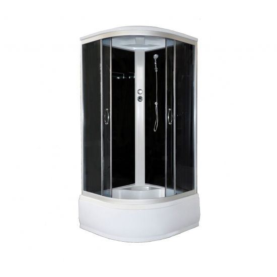 Душевая кабина LORANTO CS-1100 Hi G 110x110x215 с высоким поддоном, с сиденьем