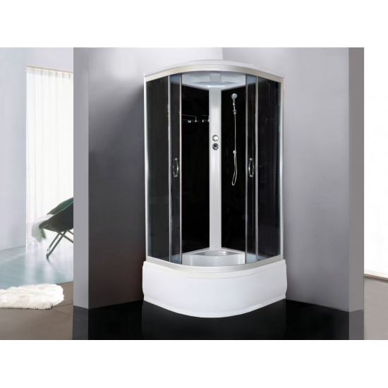 Душевая кабина LORANTO CS-1100 Hi G 110x110x215 с высоким поддоном, с сиденьем