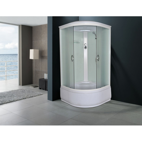 Душевая кабина LORANTO CS-1200 Hi F 120x120x215 с высоким поддоном, с сиденьем