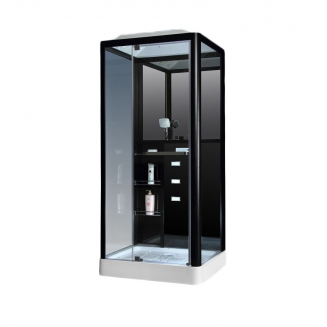 Душевая кабина LORANTO CS-126-3A L 100x90x215 чёрная