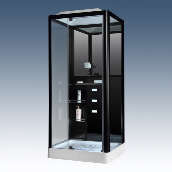 Душевая кабина LORANTO CS-126-3A L 100x90x215 чёрная