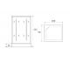 Душевая кабина LORANTO CS-126-3A R 100x90x215 чёрная