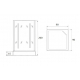 Душевая кабина LORANTO CS-1762B 90x90x200 без крыши