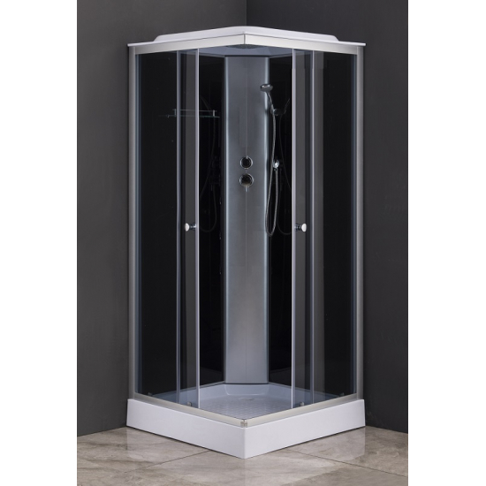 Душевая кабина LORANTO CS-6491G (CS-8072) 90x90x215 профиль сатин