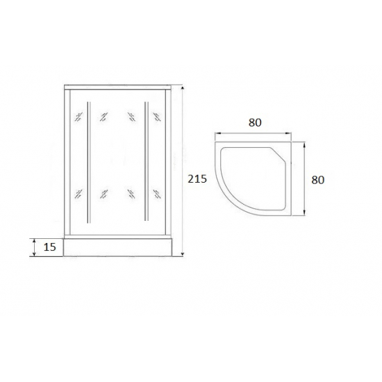 Душевая кабина LORANTO CS-800 F 80x80x215