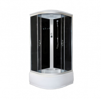 Душевая кабина LORANTO CS-800 HI G 80x80x215 с высоким поддоном, с сиденьем
