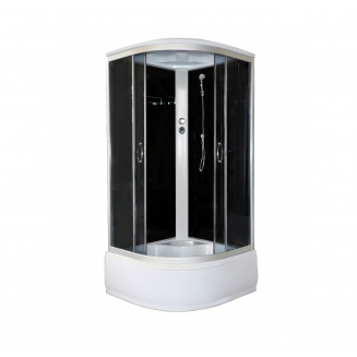 Душевая кабина LORANTO CS-900 HI SK G 90x90x215 с высоким поддоном, с сиденьем