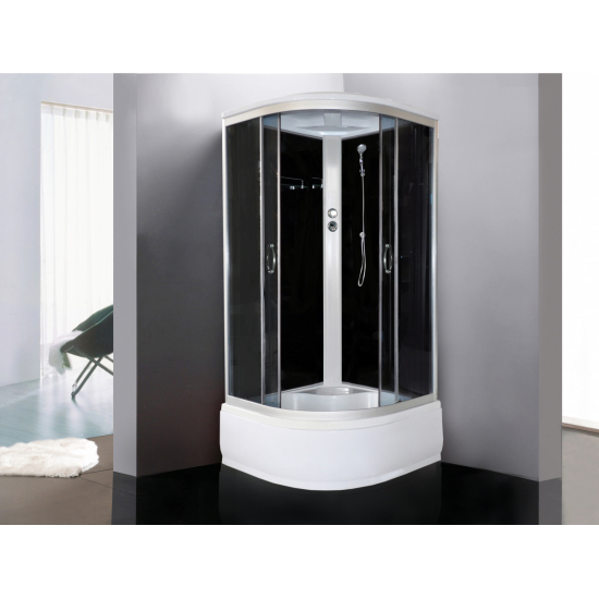 Душевая кабина LORANTO CS-900 HI SK G 90x90x215 с высоким поддоном, с сиденьем