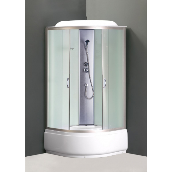 Душевая кабина LORANTO Sunway CS-6610 F 100x100x215 с высоким поддоном, с сиденьем