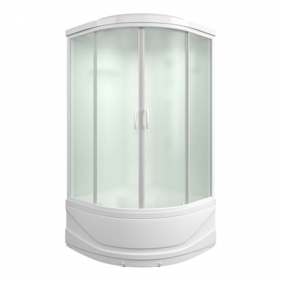 Душевая кабина MIRWELL MR3510TP-C3-RUS 100x100x215 с высоким поддоном, с сиденьем