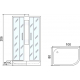 Душевая кабина МОНОМАХ  100/80/24 МЗ L без крыши