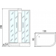 Душевая кабина МОНОМАХ  120/90/24 МЗ L без крыши
