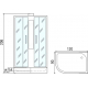 Душевая кабина МОНОМАХ  120/90/24 МЗ R без крыши