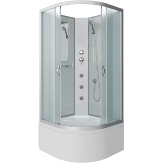 Душевая кабина NIAGARA Classic NG-2309-14BKG 100x100x200 см, с высоким поддоном, без крыши