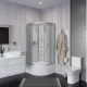 Душевая кабина NIAGARA Classic NG-2309-14BKG 100x100x200 см, с высоким поддоном, без крыши