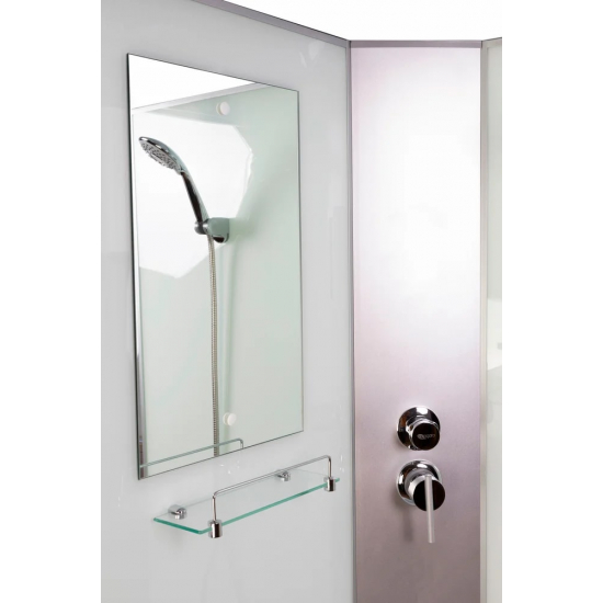 Душевая кабина NIAGARA Classic NG-2309-14BKG 100x100x200 см, с высоким поддоном, без крыши