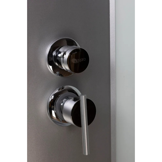 Душевая кабина NIAGARA Classic NG-2309-14BKG 100x100x200 см, с высоким поддоном, без крыши