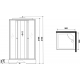 Душевая кабина NIAGARA Eco E90/26Q/TN 90x90x215 со средним поддоном