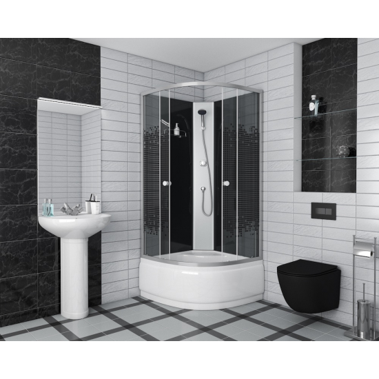 Душевая кабина NIAGARA Eco NG-7508-08 BK 90x90x200 BLACK без крыши