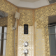 Душевая кабина NIAGARA Luxe NG-7710G 100x100x220 золото, с высоким поддоном, с сиденьем