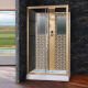Душевая кабина NIAGARA Luxe NG-7711GBK 120x90x210 золото, без крыши