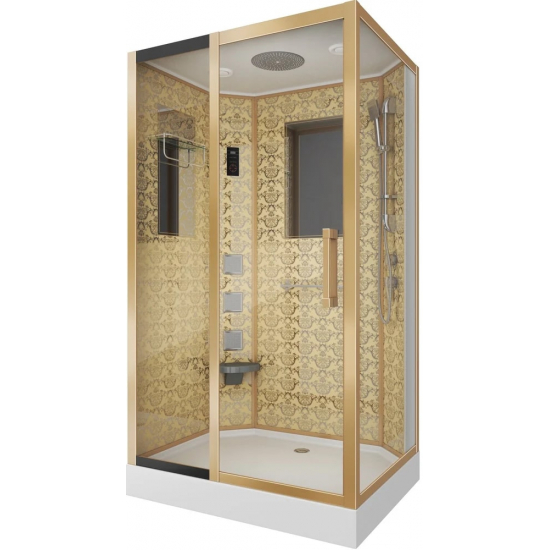 Душевая кабина NIAGARA Luxe NG-7711GL 120x90x220 золото, с сиденьем