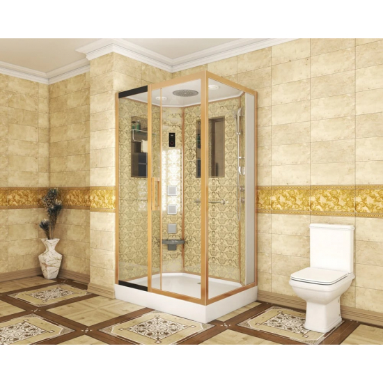 Душевая кабина NIAGARA Luxe NG-7711GL 120x90x220 золото, с сиденьем