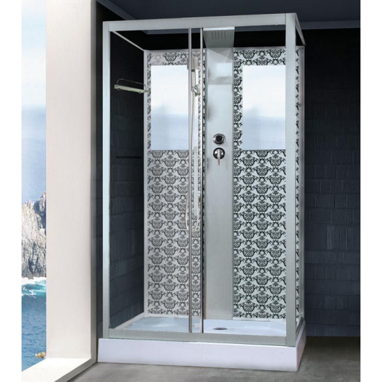 Душевая кабина NIAGARA Luxe NG-7711WBK 120x90x210 серебро, без крыши
