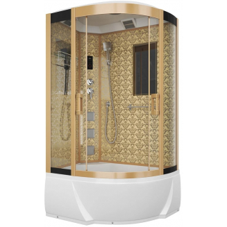 Душевая кабина NIAGARA Luxe NG-7712GL 120x80x220 золото, с высоким поддоном, с сиденьем